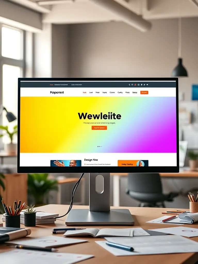 A visually appealing website mockup featuring a clean, modern design with responsive elements, highlighting Autolytica Solutions' expertise in creating engaging online presences for clients.