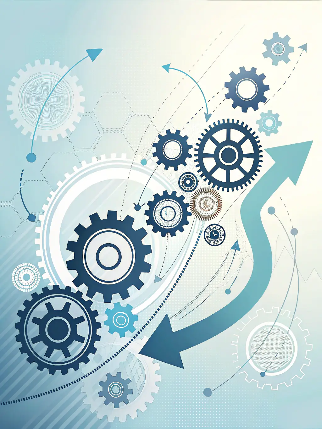 An illustration depicting interconnected software applications and automated workflows, symbolizing Autolytica Solutions' no-code automation implementation service and its ability to streamline business processes.